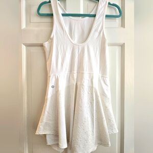 White Sleeveless Flared Active Dress Lululemon